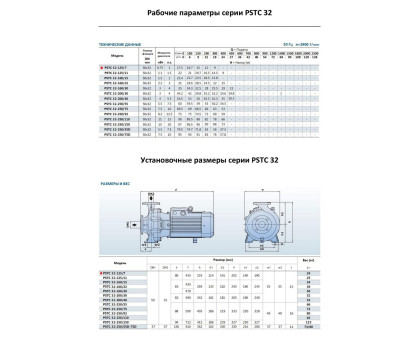 Насосный агрегат моноблочный фланцевый PURITY PSTC 32-125/7