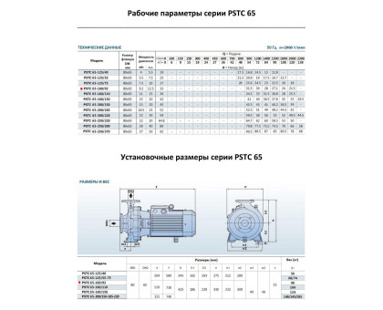 Насосный агрегат моноблочный фланцевый PURITY PSTC 65-160/92