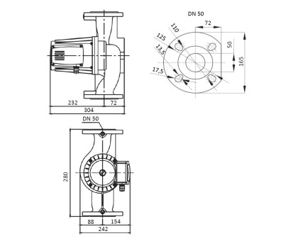 Циркуляционный насос Shinhoo Basic 50-12F