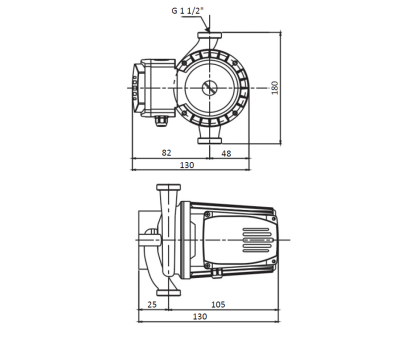 Циркуляционный насос Shinhoo Basic S 25-6S