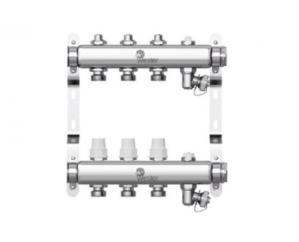Коллектор нерж. Wester W903 1-3/4 в сборе на 3 выхода с 2 заглушками