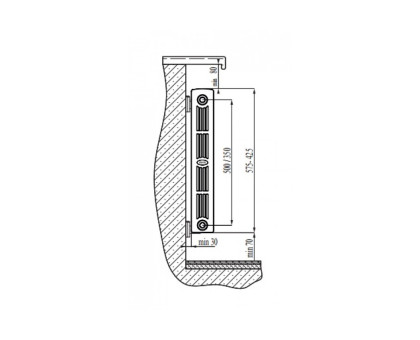 Биметаллический секционный радиатор Rifar SUPReMO 500 x1