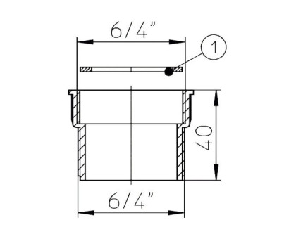 Переход Hutterer & Lechner, DN 6/4"х6/4"