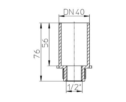 Переходник Hutterer & Lechner, DN 40x1/2"