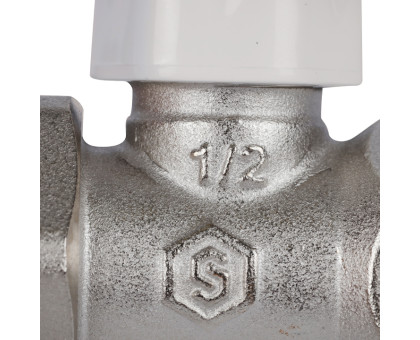 SVL Клапан запорно-балансировочный Stout, прямой 1/2" (с дополнительным уплотнением) (SVL-1176-100015)