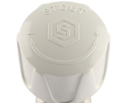 SVRs Клапан Stout ручной терморегулирующий с неподъемным шпинделем, угловой 1/2" (SVRs-1152-000015)